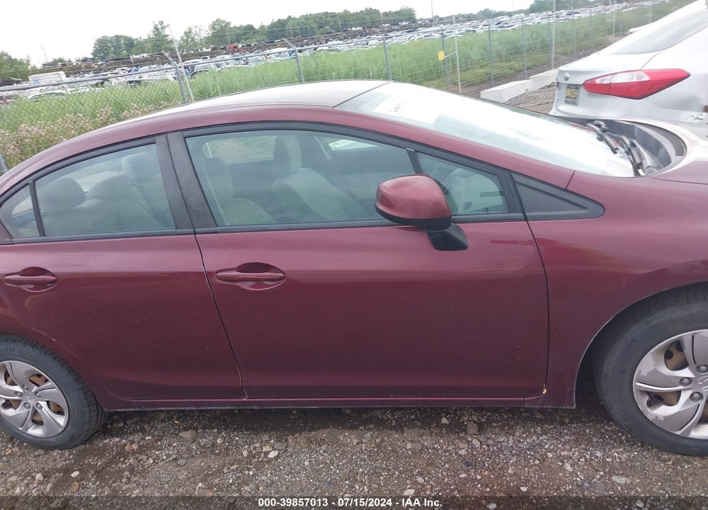 2013 HONDA CIVIC LX VIN: 2HGFB2F51DH560213