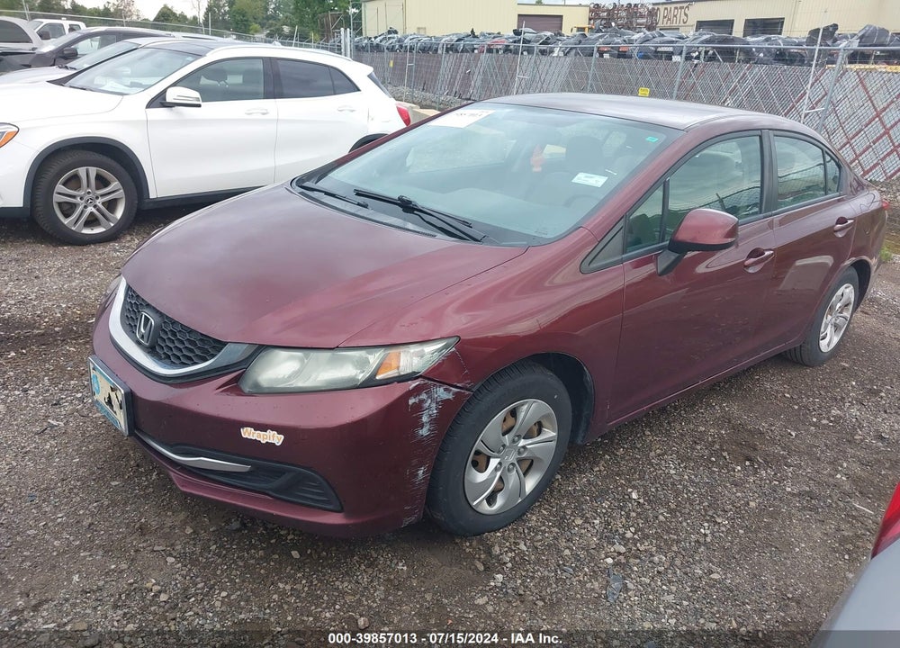 2013 HONDA CIVIC LX VIN: 2HGFB2F51DH560213