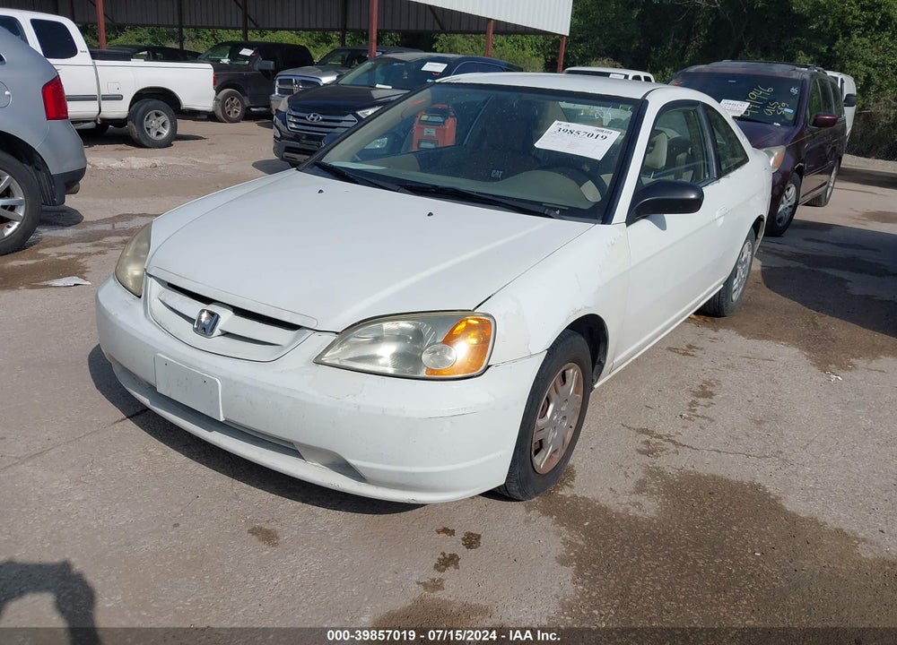 2002 HONDA CIVIC LX VIN: 1HGEM22572L098526