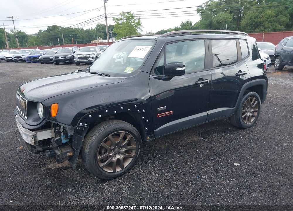 2016 JEEP RENEGADE 75TH ANNIVERSARY VIN: ZACCJBBW0GPC89537