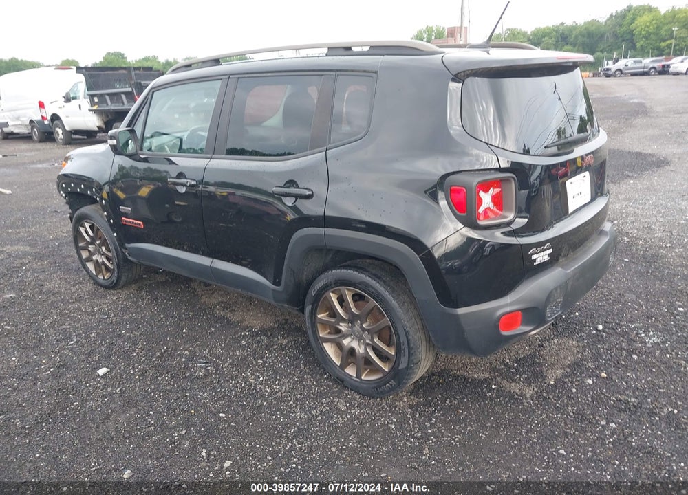 2016 JEEP RENEGADE 75TH ANNIVERSARY VIN: ZACCJBBW0GPC89537