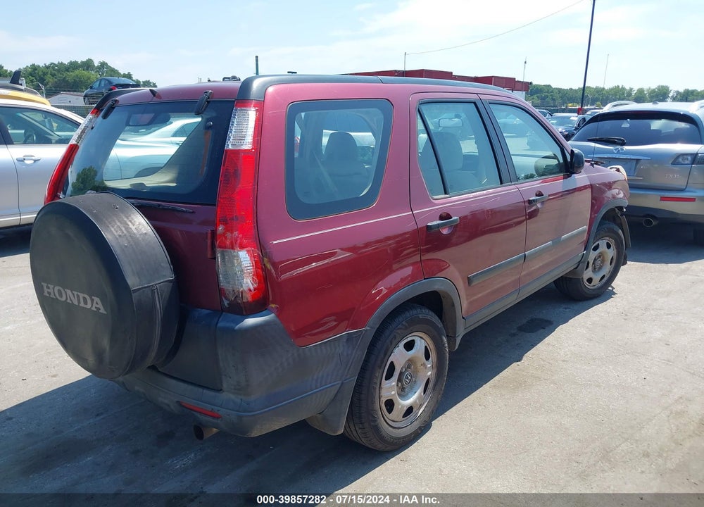 2006 HONDA CR-V LX VIN: SHSRD78566U428663