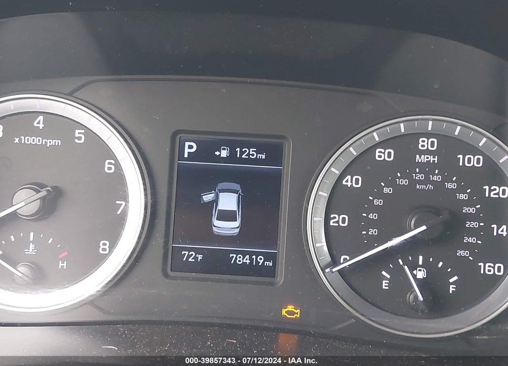 2019 HYUNDAI SONATA SE VIN: 5NPE24AFXKH742809