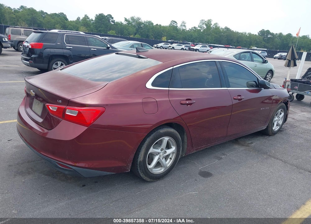 2016 CHEVROLET MALIBU LS VIN: 1G1ZB5ST6GF217722