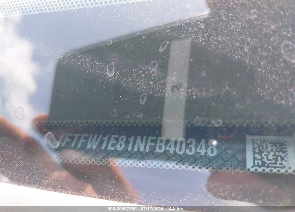 2022 FORD F-150 XLT VIN: 1FTFW1E81NFB40348