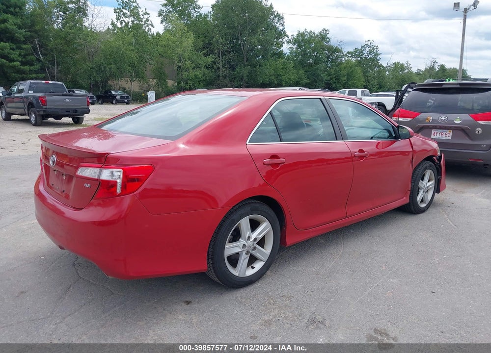 2013 TOYOTA CAMRY SE VIN: 4T1BF1FK2DU657687
