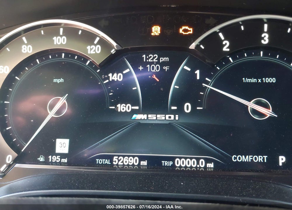 2018 BMW M550I XDRIVE VIN: WBAJB9C59JB034760