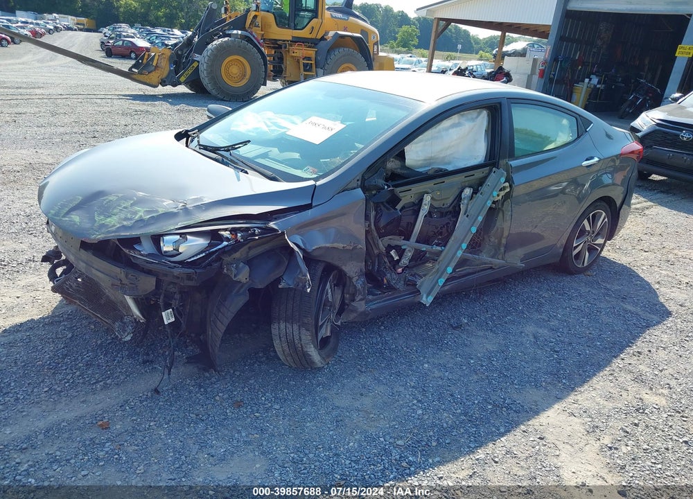 2014 HYUNDAI ELANTRA LIMITED VIN: 5NPDH4AE2EH483710