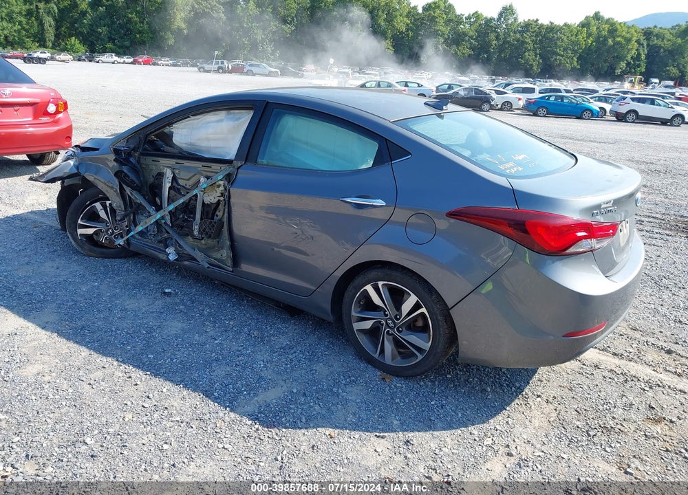 2014 HYUNDAI ELANTRA LIMITED VIN: 5NPDH4AE2EH483710