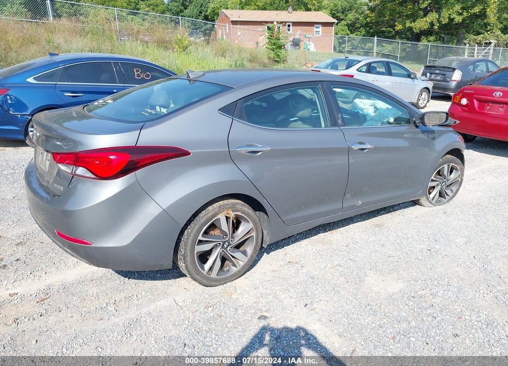 2014 HYUNDAI ELANTRA LIMITED VIN: 5NPDH4AE2EH483710