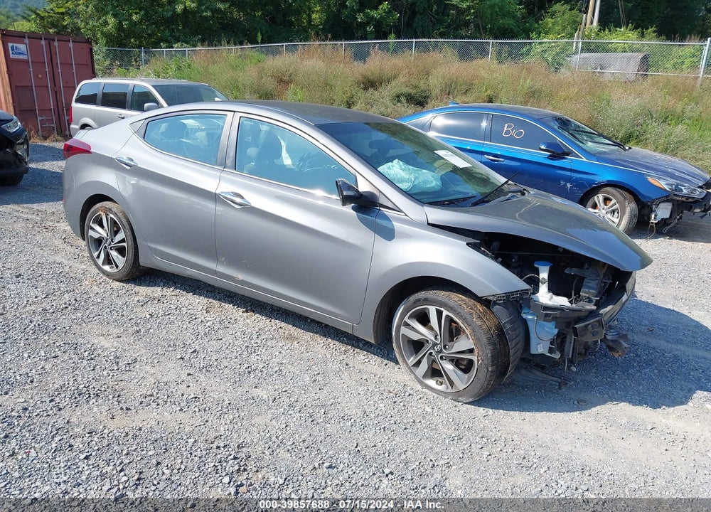 2014 HYUNDAI ELANTRA LIMITED VIN: 5NPDH4AE2EH483710