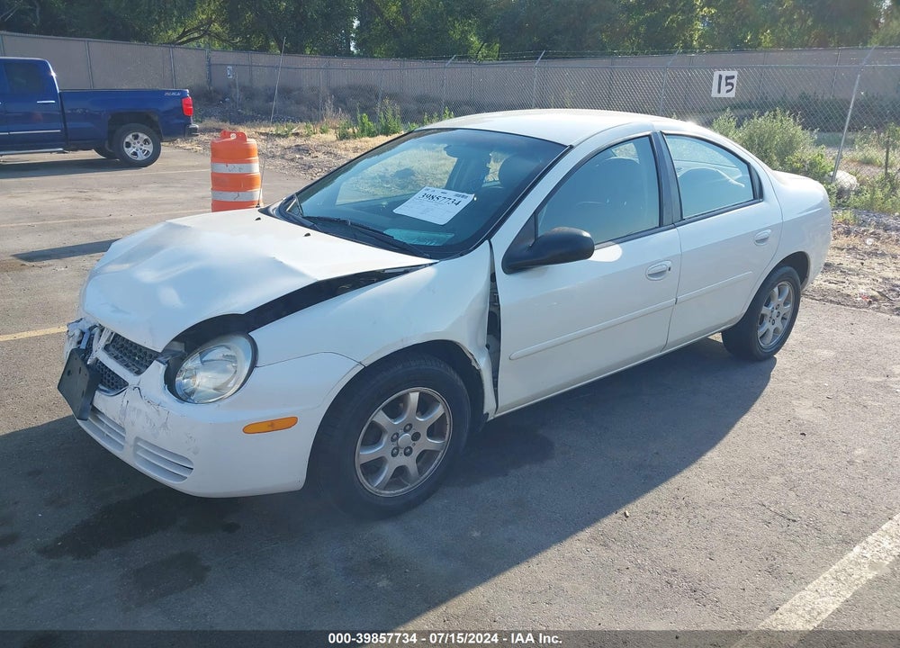2005 DODGE NEON SXT VIN: 1B3ES56C45D158647