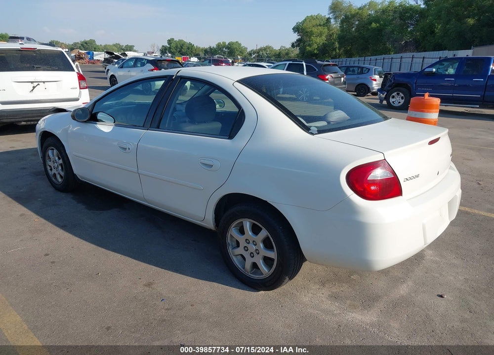 2005 DODGE NEON SXT VIN: 1B3ES56C45D158647