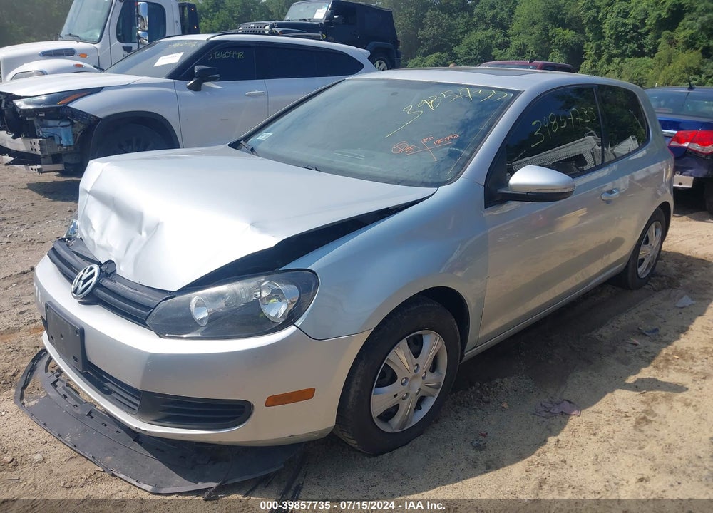 2010 VOLKSWAGEN GOLF 2-DOOR VIN: WVWBB7AJXAW256681