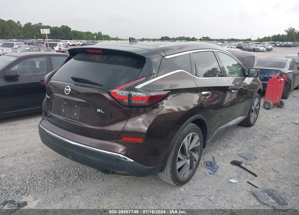 2021 NISSAN MURANO SL FWD VIN: 5N1AZ2CJ4MC101827