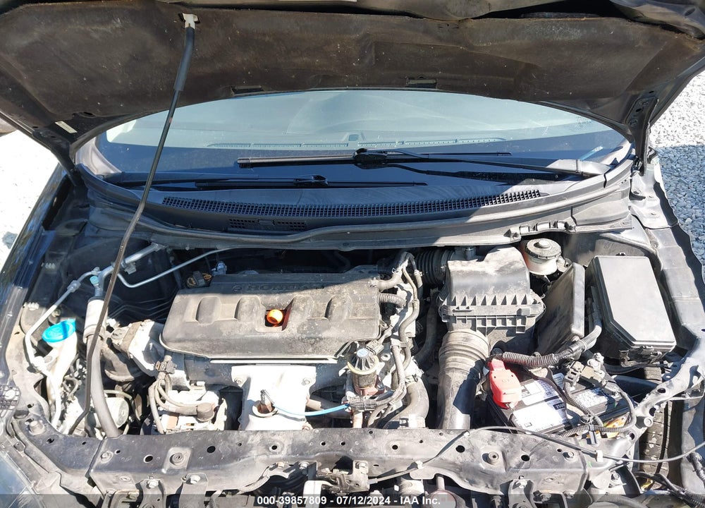 2012 HONDA CIVIC LX VIN: 19XFB2F59CE077657