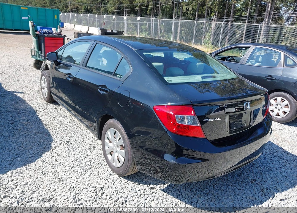 2012 HONDA CIVIC LX VIN: 19XFB2F59CE077657
