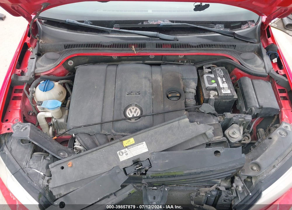 2012 VOLKSWAGEN JETTA 2.5L SE VIN: 3VWDX7AJXCM335455