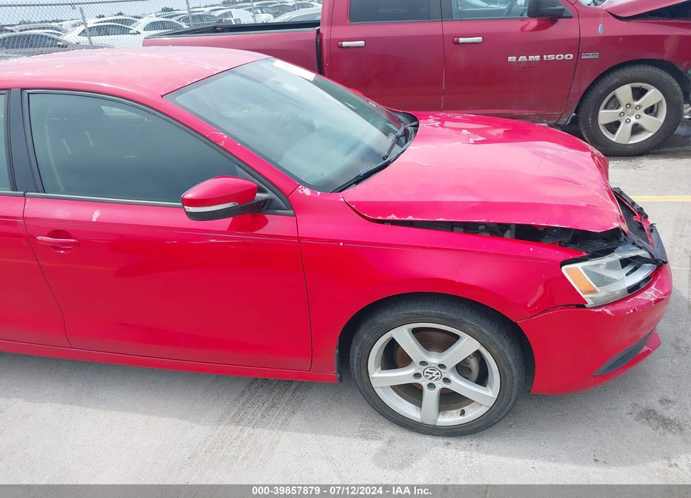 2012 VOLKSWAGEN JETTA 2.5L SE VIN: 3VWDX7AJXCM335455