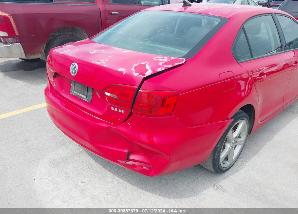 2012 VOLKSWAGEN JETTA 2.5L SE VIN: 3VWDX7AJXCM335455
