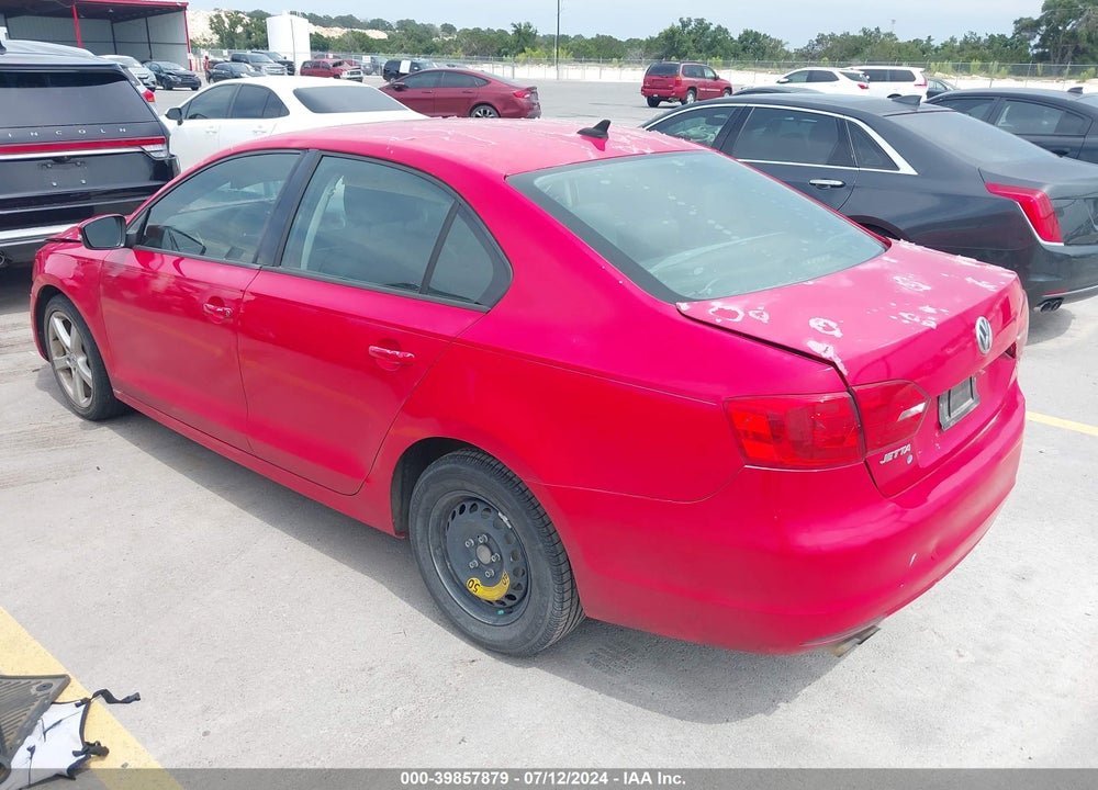 2012 VOLKSWAGEN JETTA 2.5L SE VIN: 3VWDX7AJXCM335455