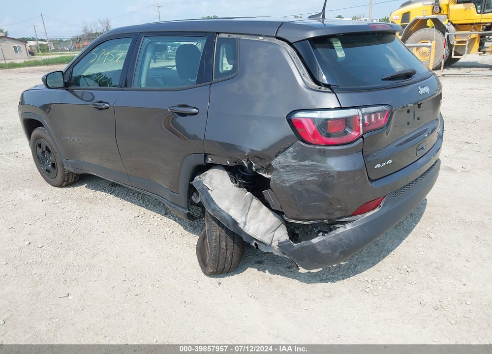 2018 JEEP COMPASS SPORT 4X4 VIN: 3C4NJDAB8JT458402
