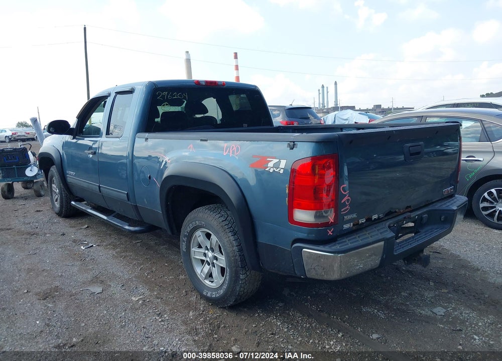 2009 GMC SIERRA 1500 SLE VIN: 1GTEK290X9Z296104