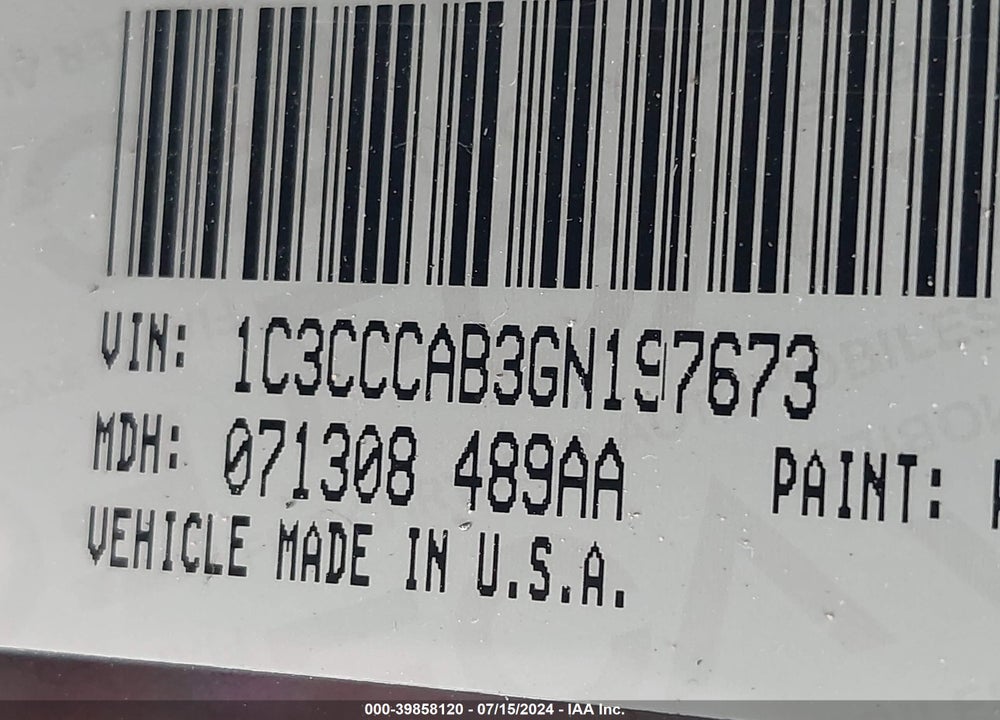 2016 CHRYSLER 200 LIMITED PLATINUM VIN: 1C3CCCAB3GN197673