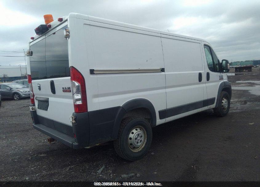 2017 RAM PROMASTER 1500 LOW ROOF 136 WB VIN: 3C6TRVAG3HE517427