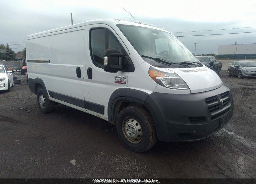 2017 RAM PROMASTER 1500 LOW ROOF 136 WB VIN: 3C6TRVAG3HE517427