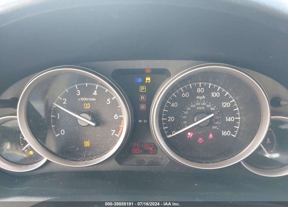 2010 MAZDA 6 I TOURING VIN: 1YVHZ8CH3A5M58767