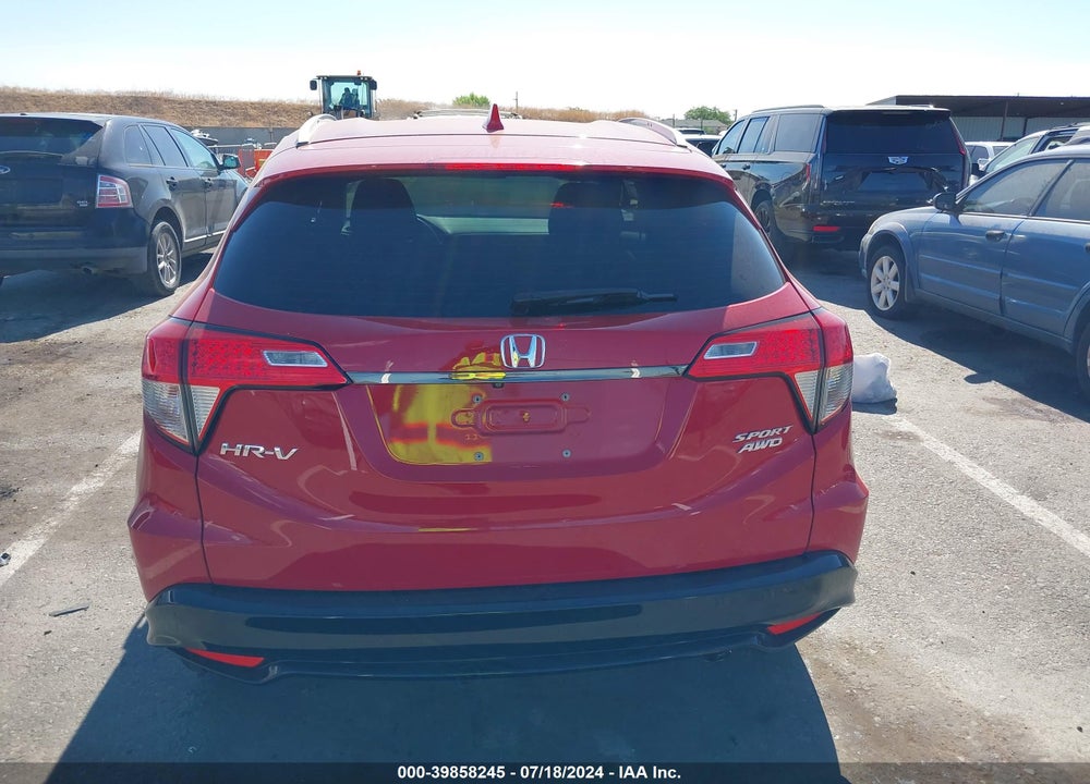 2019 HONDA HR-V SPORT VIN: 3CZRU6H18KG719825