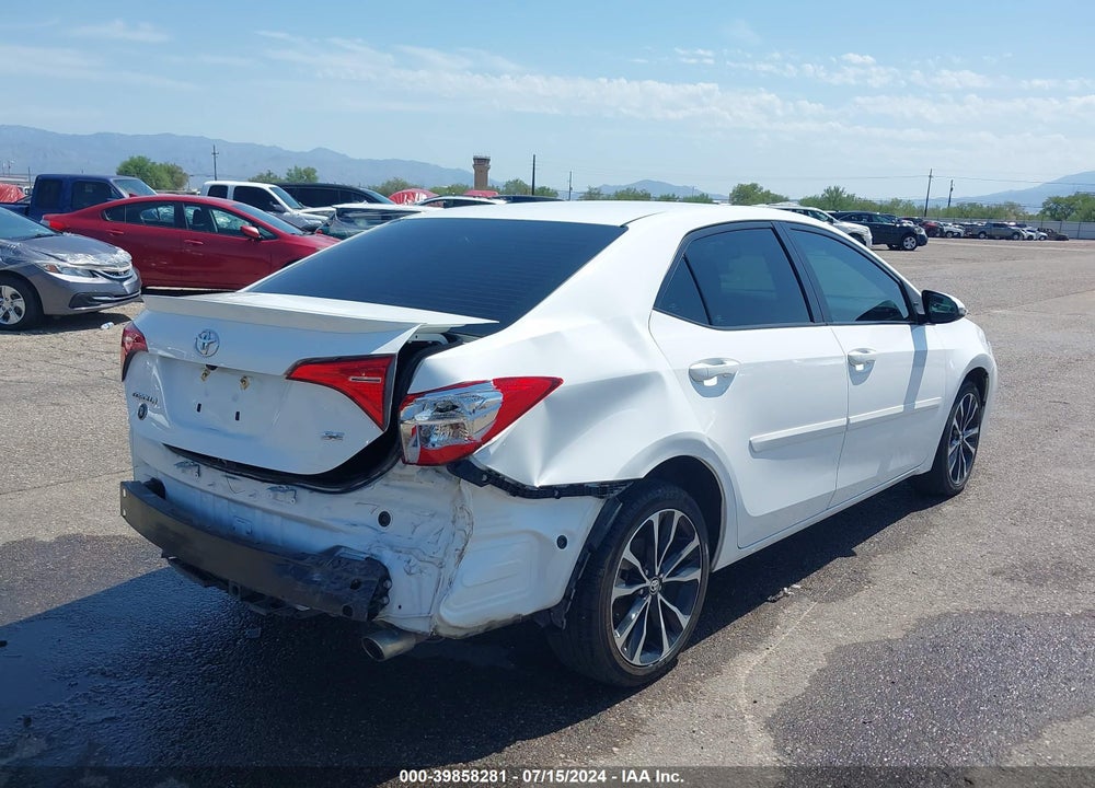 2018 TOYOTA COROLLA SE VIN: 2T1BURHE6JC101956