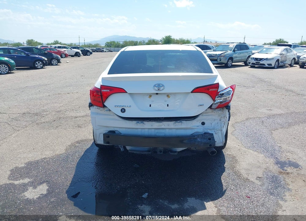 2018 TOYOTA COROLLA SE VIN: 2T1BURHE6JC101956