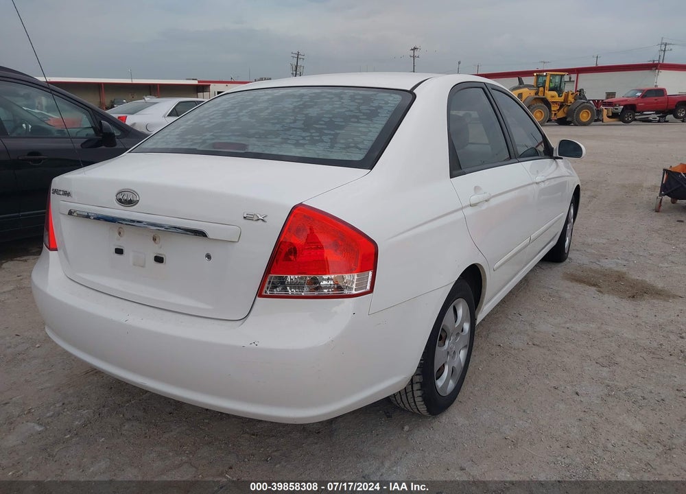 2008 KIA SPECTRA EX VIN: KNAFE121485542639