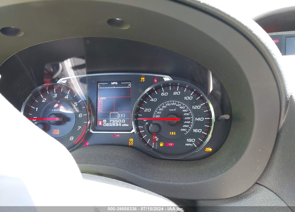 2019 SUBARU WRX STI VIN: JF1VA2R61K9826298