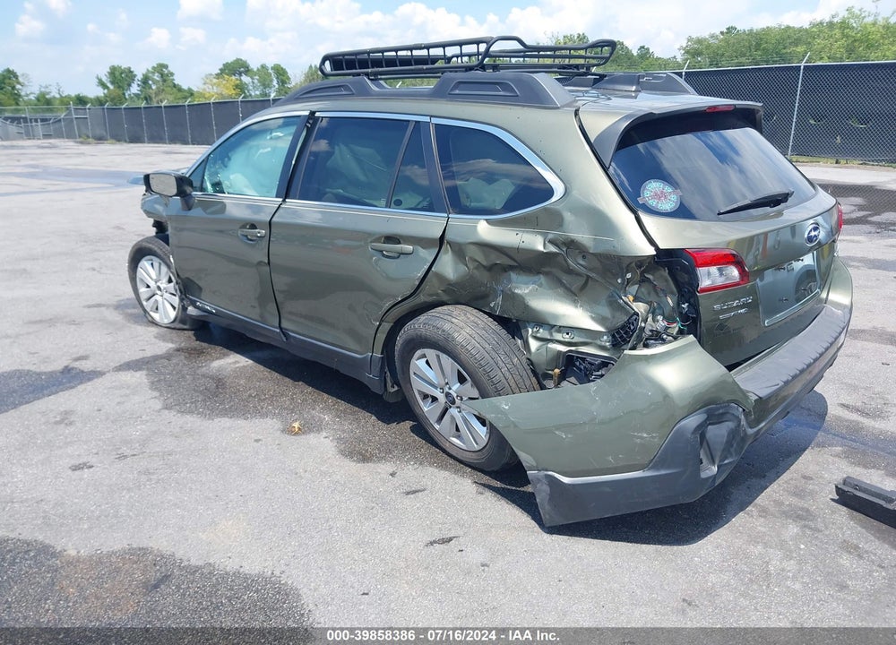 2018 SUBARU OUTBACK 2.5I PREMIUM VIN: 4S4BSAHC4J3206988