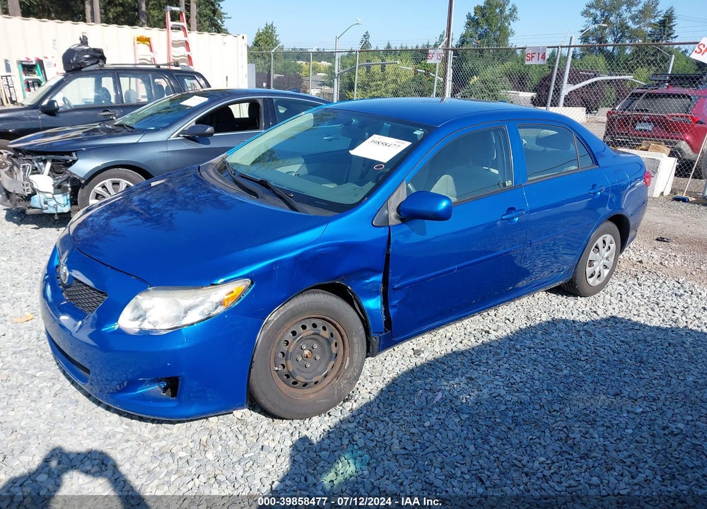2009 TOYOTA COROLLA LE VIN: JTDBL40E59J038494