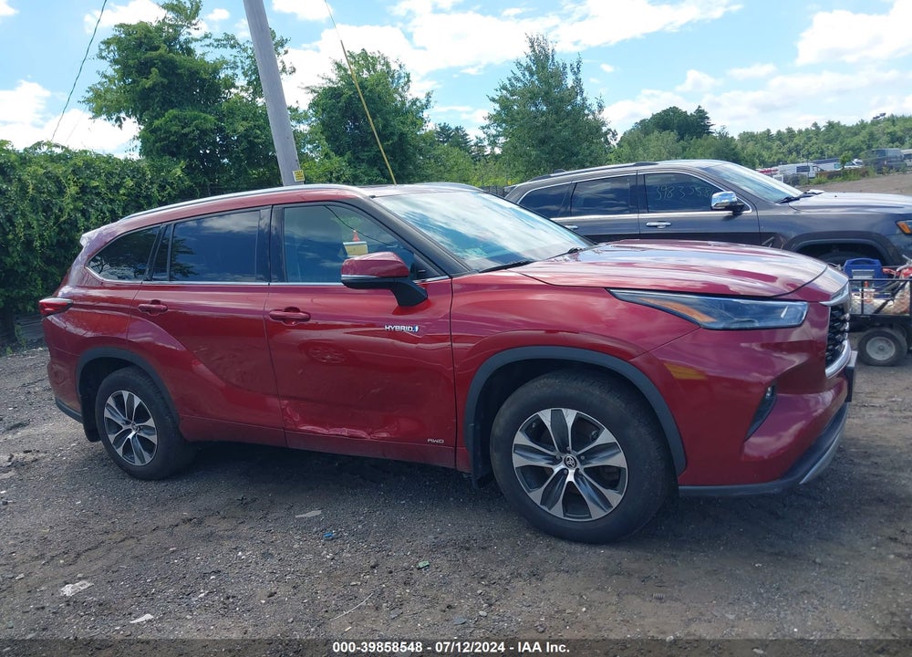 2021 TOYOTA HIGHLANDER HYBRID XLE VIN: 5TDGBRCH9MS515130