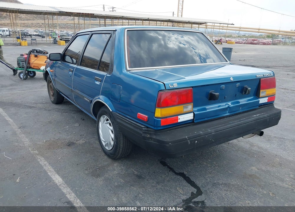 1985 TOYOTA COROLLA LE VIN: JT2AE83E6F3181603