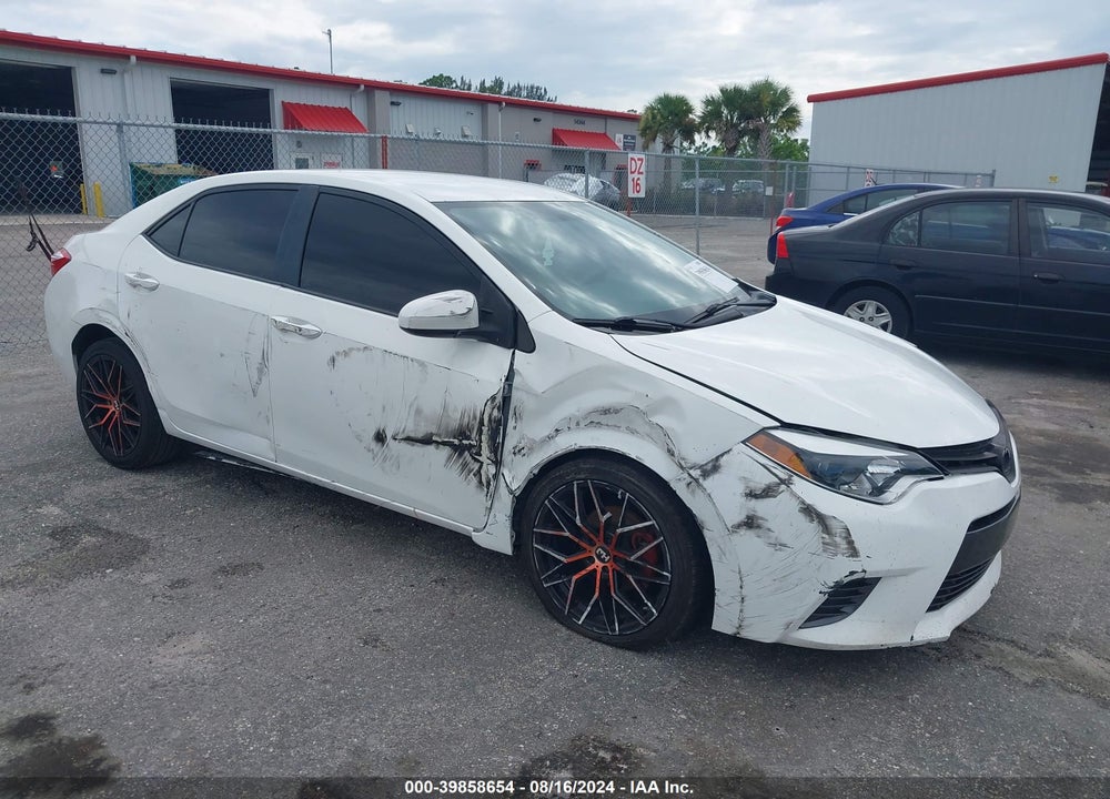 2016 TOYOTA COROLLA LE VIN: 5YFBURHE8GP496375