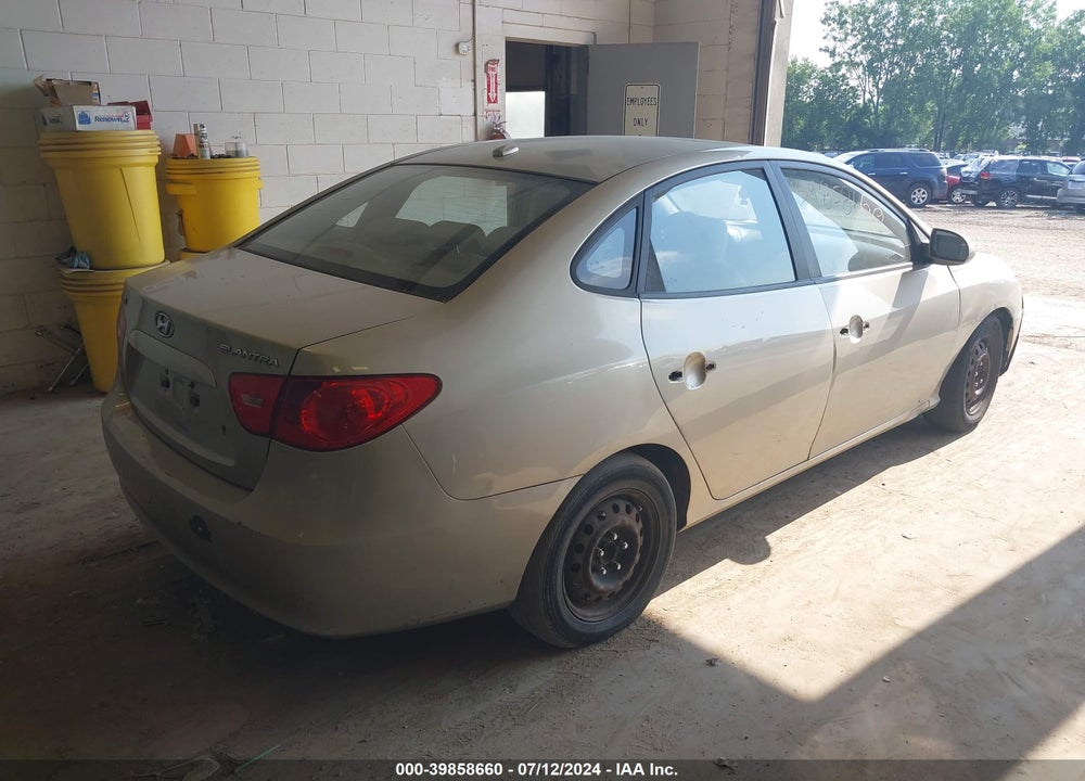 2007 HYUNDAI ELANTRA GLS/LIMITED/SE VIN: KMHDU46D67U199335