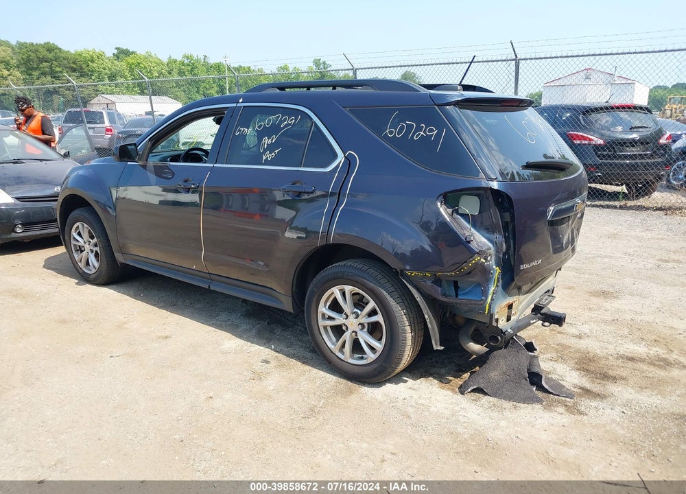 2017 CHEVROLET EQUINOX LT VIN: 2GNALCEK4H1607291