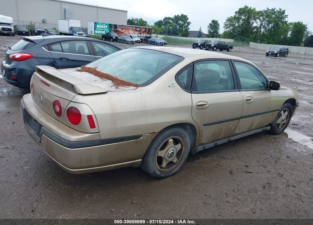 2004 CHEVROLET IMPALA VIN: 2G1WF52EX49437605