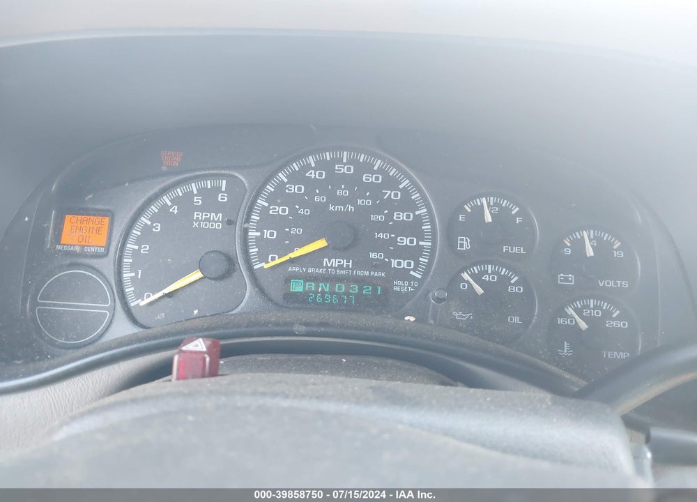 2000 GMC SIERRA 1500 SLE VIN: 2GTEK19T6Y1348498