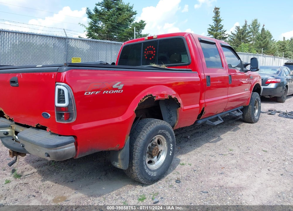 2004 FORD F 350 VIN: 1FTSW31P84EB71091
