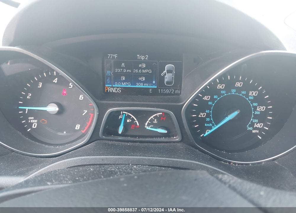 2016 FORD ESCAPE SE VIN: 1FMCU0GX1GUA67919