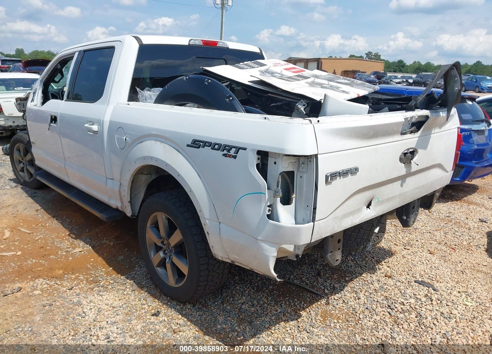 2017 FORD F-150 LARIAT VIN: 1FTEW1EGXHFA54253
