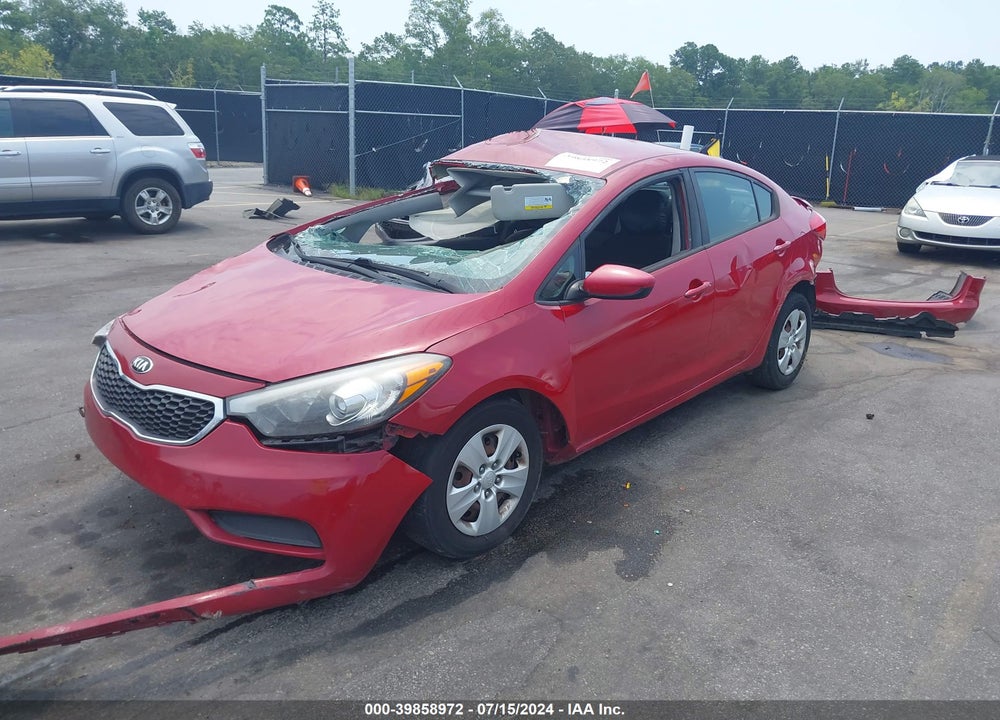 2016 KIA FORTE LX VIN: KNAFK4A69G5611623