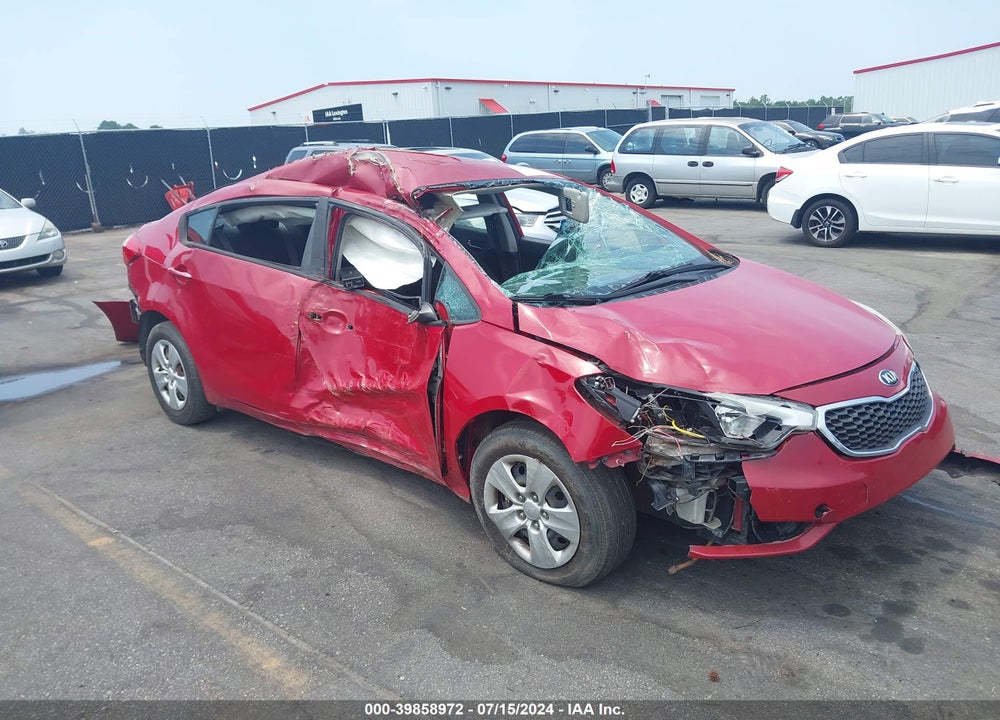2016 KIA FORTE LX VIN: KNAFK4A69G5611623